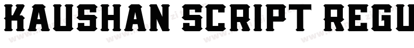 Kaushan Script Regul字体转换